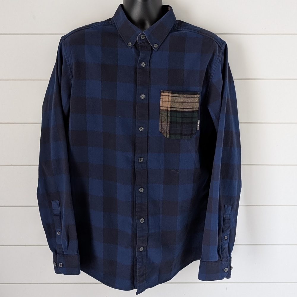 Eddie Bauer Classic Fit Long Sleeve Button Up Flannel Men's Tall Large EUC